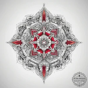 Tattoo sketch ruby, tattoo line art, soft whi... - эскиз тату (№1757896172_0, 15.09.2025 00:29) — tattoo-photo.ru