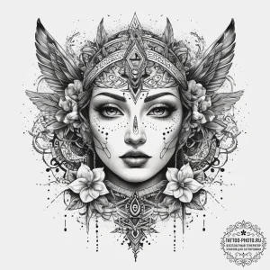Tattoo sketch spiritual dimension, concept ar... - эскиз тату (№1757898909_0, 15.09.2025 01:15) — tattoo-photo.ru