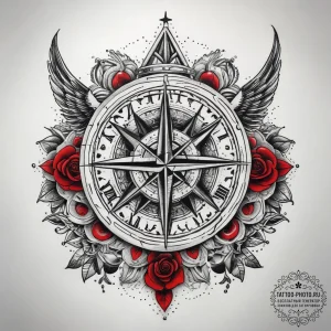Tattoo sketch blessed narrative, artistic tat... - эскиз тату (№1757899888_0, 15.09.2025 01:31) — tattoo-photo.ru