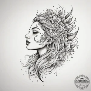 Tattoo sketch rainbow tattoo, ink illustratio... - эскиз тату (№1757900085_0, 15.09.2025 01:34) — tattoo-photo.ru