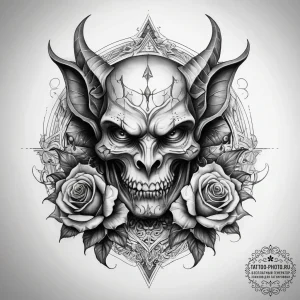 Tattoo sketch gargoyle, concept art for tatto... - эскиз тату (№1757900489_0, 15.09.2025 01:41) — tattoo-photo.ru