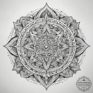 Tattoo sketch cosmic legend, concept art for... - эскиз тату (№1757902636_0, 15.09.2025 02:17) — tattoo-photo.ru
