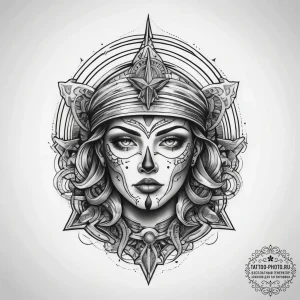 Tattoo sketch cosmic entity, artistic tattoo... - эскиз тату (№1757903997_0, 15.09.2025 02:39) — tattoo-photo.ru
