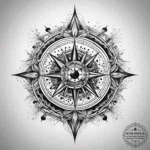 Tattoo sketch cosmic land, tattoo line art, s... - эскиз тату (№1757904402_0, 15.09.2025 02:46) — tattoo-photo.ru