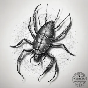 Tattoo sketch water scorpion, tattoo drawing... - эскиз тату (№1757909344_0, 15.09.2025 04:09) — tattoo-photo.ru
