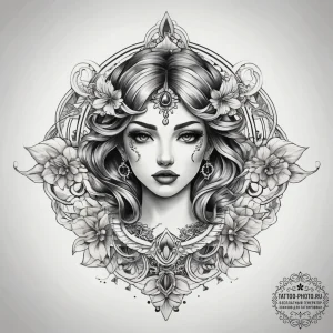 Tattoo sketch arm, artistic tattoo sketch, on... - эскиз тату (№1757912098_0, 15.09.2025 04:54) — tattoo-photo.ru