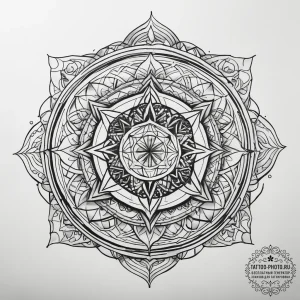 Tattoo sketch islamic calligraphy, ink illust... - эскиз тату (№1757913676_0, 15.09.2025 05:21) — tattoo-photo.ru