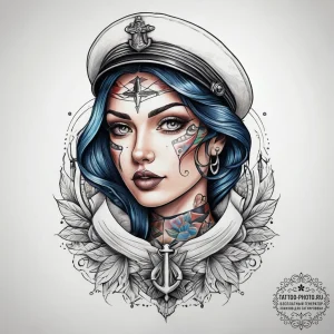 Tattoo sketch blessed portrait, concept art f... - эскиз тату (№1757914857_0, 15.09.2025 05:40) — tattoo-photo.ru