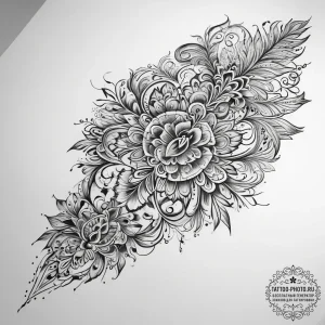 Tattoo sketch scrapbooking a scrapbook with p... - эскиз тату (№1757916026_0, 15.09.2025 06:00) — tattoo-photo.ru