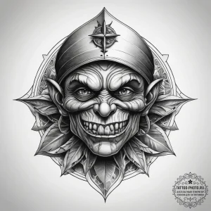 Tattoo sketch goblin thief, concept art for t... - эскиз тату (№1757918619_0, 15.09.2025 06:43) — tattoo-photo.ru