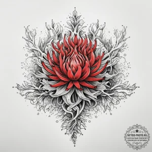 Tattoo sketch coral, tattoo line art, linewor... - эскиз тату (№1757919020_0, 15.09.2025 06:50) — tattoo-photo.ru
