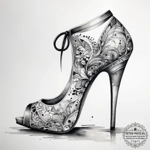 Tattoo sketch high heel tattoo, tattoo sketch... - эскиз тату (№1757920966_0, 15.09.2025 07:22) — tattoo-photo.ru