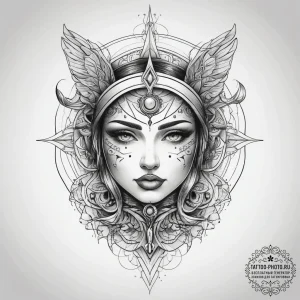 Tattoo sketch cosmic light, tattoo line art,... - эскиз тату (№1757922925_0, 15.09.2025 07:55) — tattoo-photo.ru