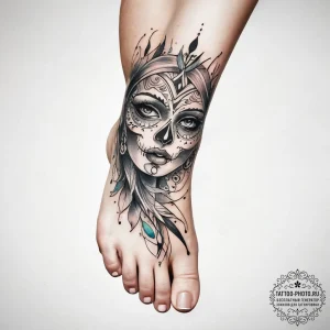 Tattoo sketch foot, ink illustration for tatt... - эскиз тату (№1757926853_0, 15.09.2025 09:00) — tattoo-photo.ru