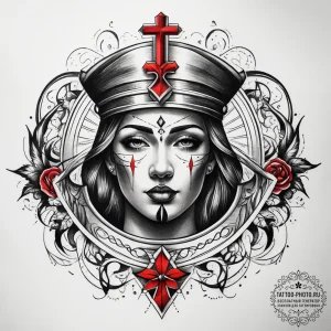 Tattoo sketch holy land, artistic tattoo sket... - эскиз тату (№1757928609_0, 15.09.2025 09:30) — tattoo-photo.ru