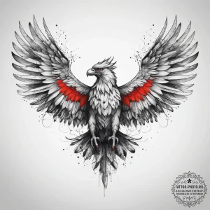 Tattoo sketch griffin, tattoo line art, trash... - эскиз тату (№1757930160_0, 15.09.2025 09:56) — tattoo-photo.ru