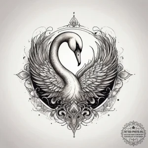 Tattoo sketch swan tattoo, tattoo line art, o... - эскиз тату (№1757932343_0, 15.09.2025 10:32) — tattoo-photo.ru