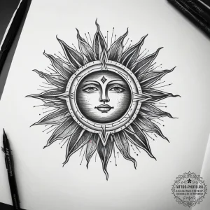 Tattoo sketch hands with a sun, tattoo sketch... - эскиз тату (№1757935421_0, 15.09.2025 11:23) — tattoo-photo.ru