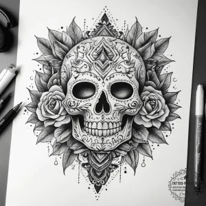 Tattoo sketch lock, tattoo flash sheet design... - эскиз тату (№1757941667_0, 15.09.2025 13:07) — tattoo-photo.ru