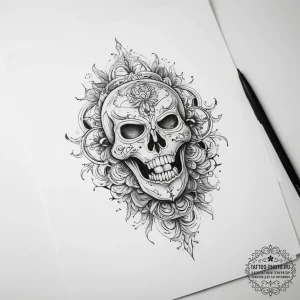 Tattoo sketch writer a blank page - эскиз тату (№1757941862_0, 15.09.2025 13:11) — tattoo-photo.ru