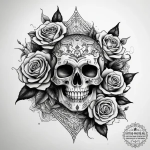 Tattoo sketch kobold scales, artistic tattoo... - эскиз тату (№1757946394_0, 15.09.2025 14:26) — tattoo-photo.ru