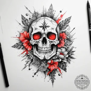 Tattoo sketch coral, concept art for tattoo,... - эскиз тату (№1757950714_0, 15.09.2025 15:38) — tattoo-photo.ru