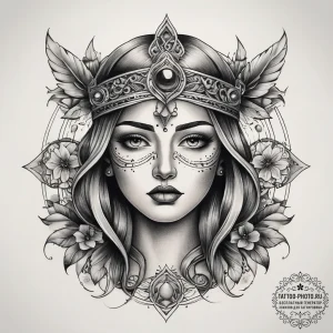Tattoo sketch holy land, artistic tattoo sket... - эскиз тату (№1757951892_0, 15.09.2025 15:58) — tattoo-photo.ru