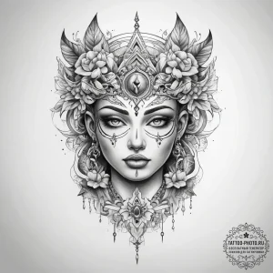 Tattoo sketch soul - эскиз тату (№1757953271_0, 15.09.2025 16:21) — tattoo-photo.ru