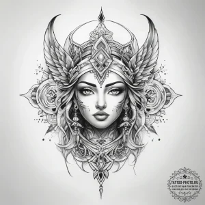 Tattoo sketch mirage - эскиз тату (№1757953672_0, 15.09.2025 16:27) — tattoo-photo.ru