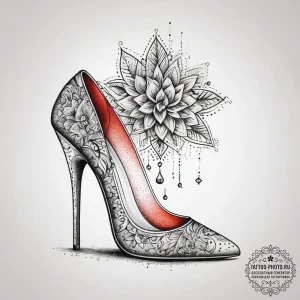 Tattoo sketch high heel, tattoo flash sheet d... - эскиз тату (№1757955636_0, 15.09.2025 17:00) — tattoo-photo.ru