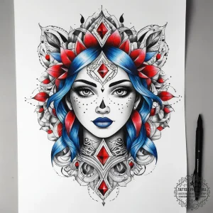 Tattoo sketch sapphire, tattoo drawing outlin... - эскиз тату (№1757958797_0, 15.09.2025 17:53) — tattoo-photo.ru