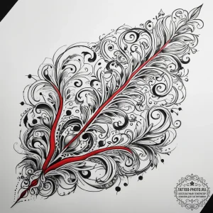 Tattoo sketch thyme, artistic tattoo sketch,... - эскиз тату (№1757964496_0, 15.09.2025 19:28) — tattoo-photo.ru