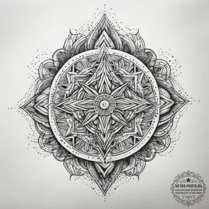 Tattoo sketch harmony, ink illustration for t... - эскиз тату (№1757964892_0, 15.09.2025 19:34) — tattoo-photo.ru