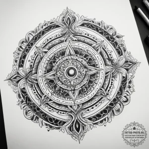 Tattoo sketch cosmic spirit, tattoo sketch de... - эскиз тату (№1757969244_0, 15.09.2025 20:47) — tattoo-photo.ru