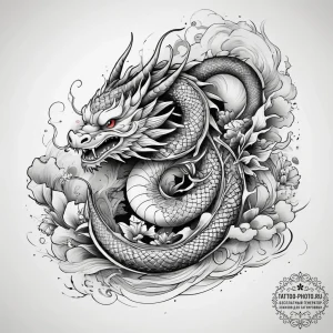 Tattoo sketch authentic, ink illustration for... - эскиз тату (№1757971417_0, 15.09.2025 21:23) — tattoo-photo.ru