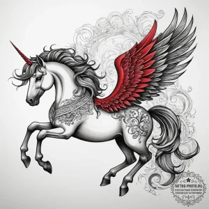 Tattoo sketch pegasus tattoo, tattoo sketch d... - эскиз тату (№1757973405_0, 15.09.2025 21:56) — tattoo-photo.ru