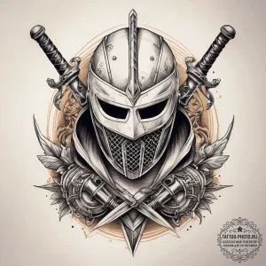 Tattoo sketch fencing sword and mask, artisti... - эскиз тату (№1757975385_0, 15.09.2025 22:29) — tattoo-photo.ru