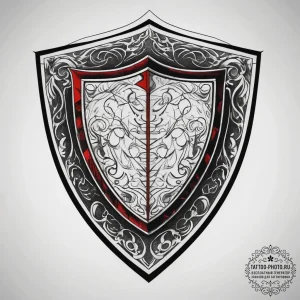 Tattoo sketch shield, artistic tattoo sketch,... - эскиз тату (№1757979331_0, 15.09.2025 23:35) — tattoo-photo.ru