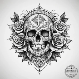 Tattoo sketch genuine, artistic tattoo sketch... - эскиз тату (№1757985234_0, 16.09.2025 01:13) — tattoo-photo.ru