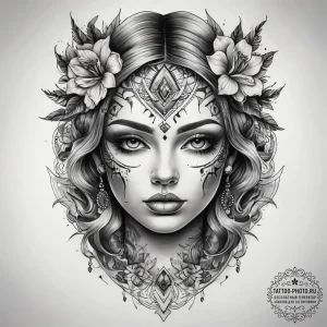 Tattoo sketch ash, concept art for tattoo, re... - эскиз тату (№1757988990_0, 16.09.2025 02:16) — tattoo-photo.ru