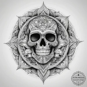 Tattoo sketch skeleton, tattoo drawing outlin... - эскиз тату (№1757991355_0, 16.09.2025 02:55) — tattoo-photo.ru