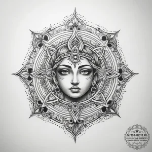 Tattoo sketch spiritual journey - эскиз тату (№1757995126_0, 16.09.2025 03:58) — tattoo-photo.ru