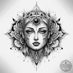 Tattoo sketch sacred soul, tattoo drawing out... - эскиз тату (№1757998057_0, 16.09.2025 04:47) — tattoo-photo.ru