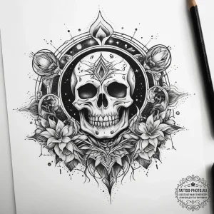 Tattoo sketch cosmic kingdom, tattoo flash sh... - эскиз тату (№1757999607_0, 16.09.2025 05:13) — tattoo-photo.ru