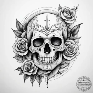 Tattoo sketch clay, tattoo flash sheet design... - эскиз тату (№1758000007_0, 16.09.2025 05:20) — tattoo-photo.ru