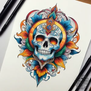 Tattoo sketch a symbolic object, ink illustra... - эскиз тату (№1758004512_0, 16.09.2025 06:35) — tattoo-photo.ru