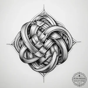 Tattoo sketch knot - эскиз тату (№1758004703_0, 16.09.2025 06:38) — tattoo-photo.ru
