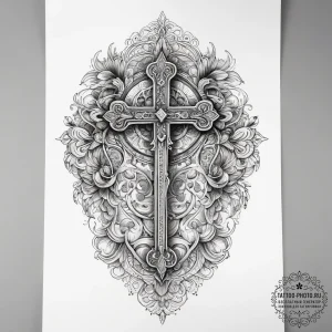 Tattoo sketch house key with a door, ink illu... - эскиз тату (№1758005486_0, 16.09.2025 06:51) — tattoo-photo.ru