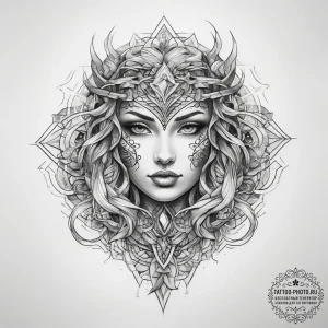 Tattoo sketch weave - эскиз тату (№1758007439_0, 16.09.2025 07:23) — tattoo-photo.ru