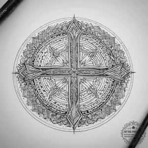 Tattoo sketch embroidery an embroidery hoop,... - эскиз тату (№1758011385_0, 16.09.2025 08:29) — tattoo-photo.ru